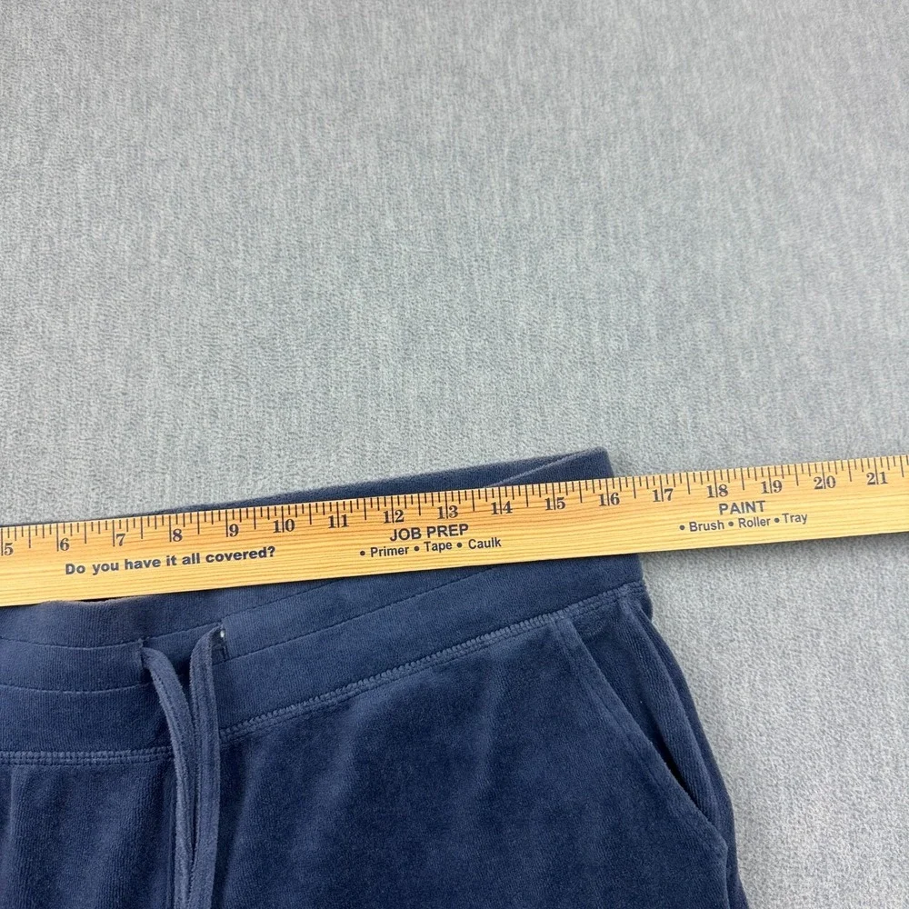 True Religion Pants Mens Medium‎ Blue Velour Velvet Joggers Sweatpants Lounge